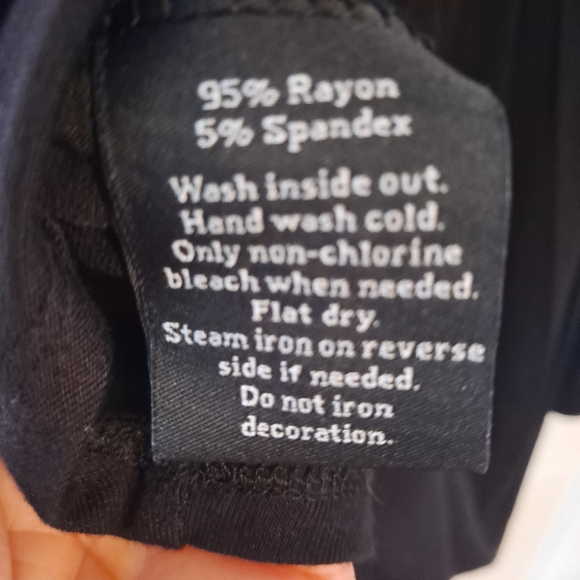 ROCK & REBPUBLIC Black Tank Chain Link Strap Scoop Neck Blouse Size Large - Picture 7 of 10